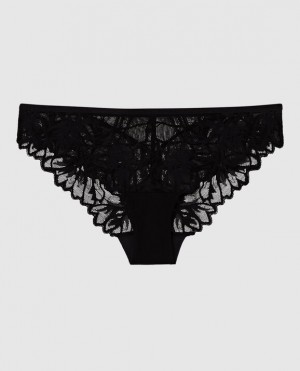 Women's La Senza Bikini Panty Underwear Black | Hmohhqgm