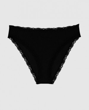 Women's La Senza Bikini Panty Underwear Black | DFyHBUSR