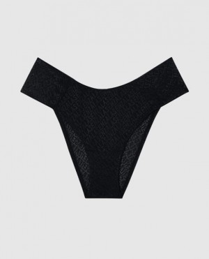 Women's La Senza Bikini Panty Underwear Black | jbluYO9B