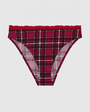 Women's La Senza Bikini Panty Underwear Party Plaid | RhcNOdel