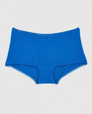 Women's La Senza Boyshort Panty Underwear Deep Blue | EOgOIlto