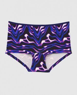 Women's La Senza Boyshort Panty Underwear Cosmic Waves | ZVAPJ2AF