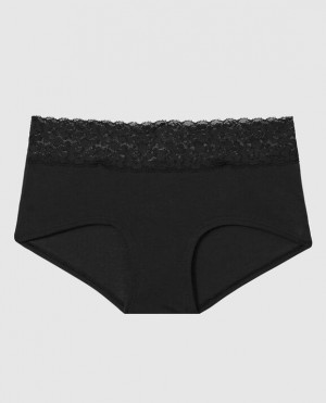 Women's La Senza Boyshort Panty Underwear Black | OYHn4iyM