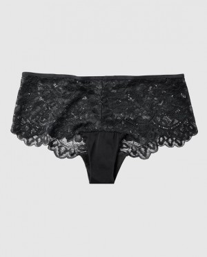 Women's La Senza Cheeky Panty Underwear Black | XEz6YgNM