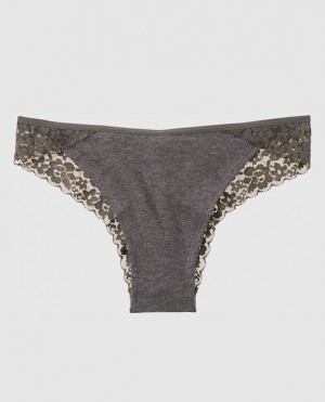 Women's La Senza Cheeky Panty Underwear Grey | W2eA9vlG