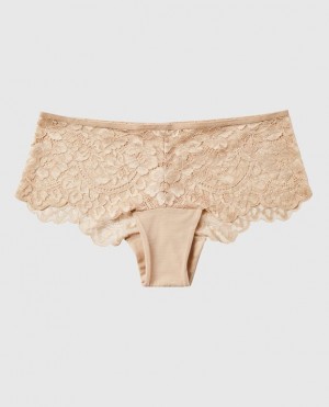 Women's La Senza Cheeky Panty Underwear Rose Brown | tjJgjwY2