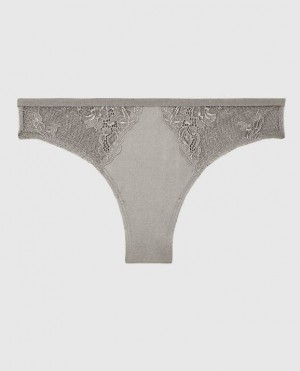 Women's La Senza Cheeky Panty Underwear Silver | UXs7Nhj8