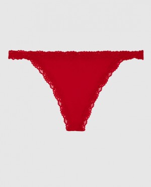 Women's La Senza G-String Panty Underwear Red | b2D2AGi9