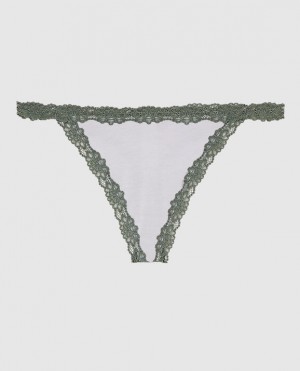 Women's La Senza G-String Panty Underwear Grey | K2hp7fMP