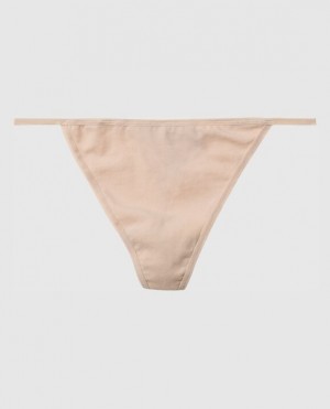 Women's La Senza G-String Panty Underwear Rosetan | 8qisehXl