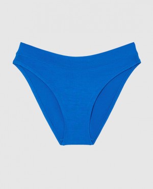 Women's La Senza High Leg Bikini Panty Underwear Deep Blue | JG1MLeqZ