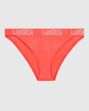 Women's La Senza High Leg Cheeky Panty Underwear Red | pkr4raO0