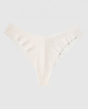 Women's La Senza High Leg Cheeky Panty Underwear Cream | Ve8M5N3N