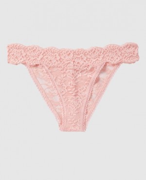 Women's La Senza High Leg Cheeky Panty Underwear Pink | keO15fYr