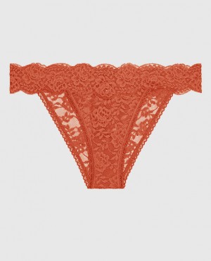 Women's La Senza High Leg Cheeky Panty Underwear Terra Cotta | 26ZBIHzu