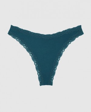 Women's La Senza High Leg Thong Panty Underwear Deep Dive | xT1683jR