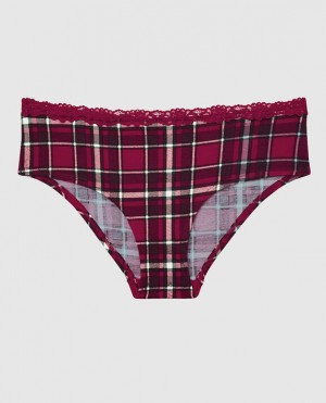 Women's La Senza Hipster Panty Underwear Party Plaid | oOLbROPv