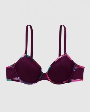 Women's La Senza Lightly Lined Demi Bras Purple | z2bQmwrm