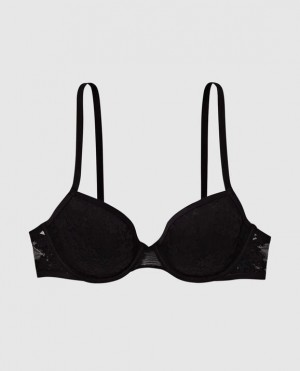 Women's La Senza Lightly Lined Demi Bras Black | OPmoA6fH