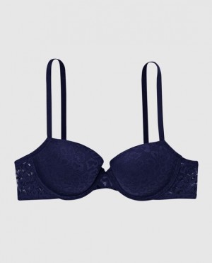 Women's La Senza Lightly Lined Demi Bras Ocean Cavern | U2dARpf5