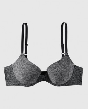 Women's La Senza Lightly Lined Demi Bras Black | x11WK1Bn