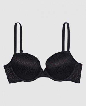 Women's La Senza Lightly Lined Demi Bras Black | IK0Zso0o