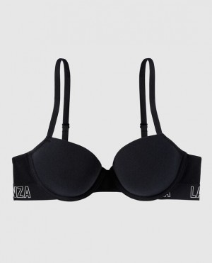 Women's La Senza Lightly Lined Demi Bras Black | v1FPlapa