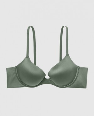 Women's La Senza Lightly Lined Demi Bras Dark Forest | 2eoSi83A