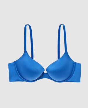 Women's La Senza Lightly Lined Demi Bras Deep Blue | NlYlJH0L