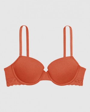 Women's La Senza Lightly Lined Demi Bras Terra Cotta | n5ivts0w