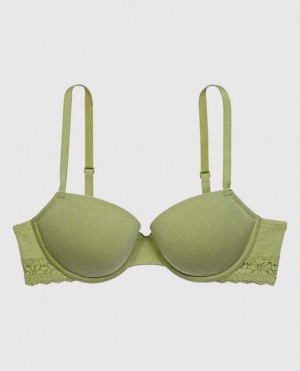 Women's La Senza Lightly Lined Demi Bras Fern | XRaimYfL