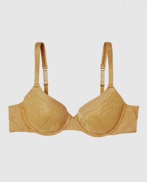 Women's La Senza Lightly Lined Full Coverage Bras Gold | JSl9G5FZ