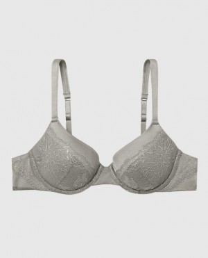 Women's La Senza Lightly Lined Full Coverage Bras Silver | KYFlZ1PG