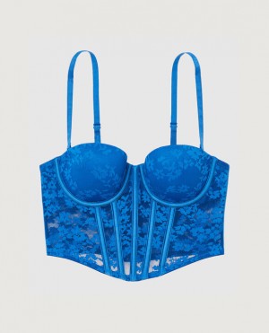 Women's La Senza Lightly Lined Strapless Top Bras Deep Blue | UBhZfn3y