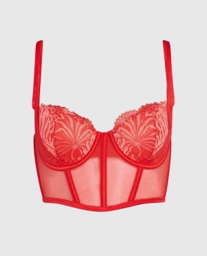 Women's La Senza Lightly Lined Top Bras Red | GeRW5LQU