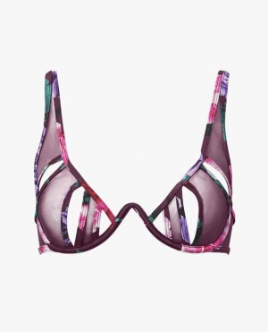 Women's La Senza Mesh Bras Purple | jQFfzAss