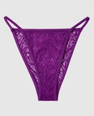 Women's La Senza Mini Cheeky Panty Underwear Purple | n1tXuDXe