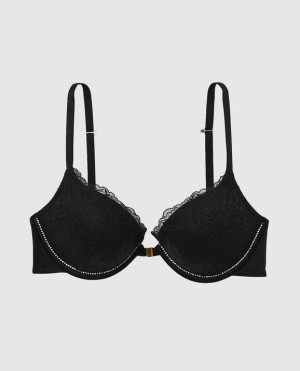 Women's La Senza Push Up Bras Black | QfpHi6DK