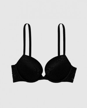 Women's La Senza Push Up Bras Black | TLUOPW3a