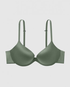 Women's La Senza Push Up Bras Dark Forest | viGGbrn4