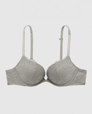 Women's La Senza Push Up Bras Silver | hrDlizXN