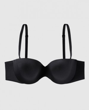 Women's La Senza Strapless Lightly Lined Bras Black | MLeIpiMD