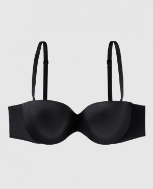 Women's La Senza Strapless Lightly Lined Bras Black | hhG1pycf