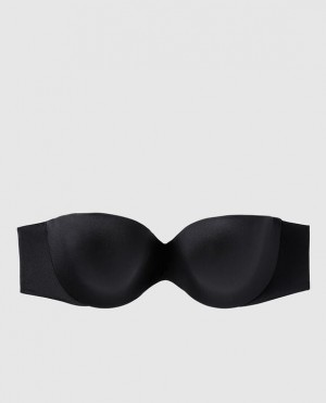 Women's La Senza Strapless Lightly Lined Bras Black | Y7dZZ2do