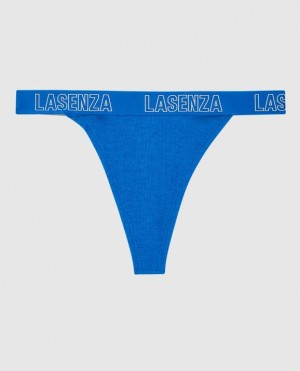 Women's La Senza Thong Panty Underwear Deep Blue | 367Qxq8q