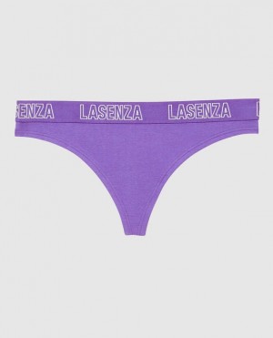 Women's La Senza Thong Panty Underwear Flower | 3JJJdHnt