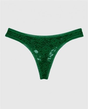 Women's La Senza Thong Panty Underwear Green | wg5AQ5Cx