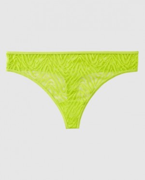 Women's La Senza Thong Panty Underwear Limelight | Prj6D7rD