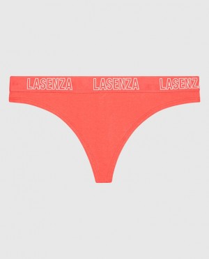 Women's La Senza Thong Panty Underwear Red | M1HzVEsV