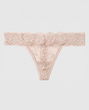 Women's La Senza Thong Panty Underwear Rosetan | mkMiq9Qb